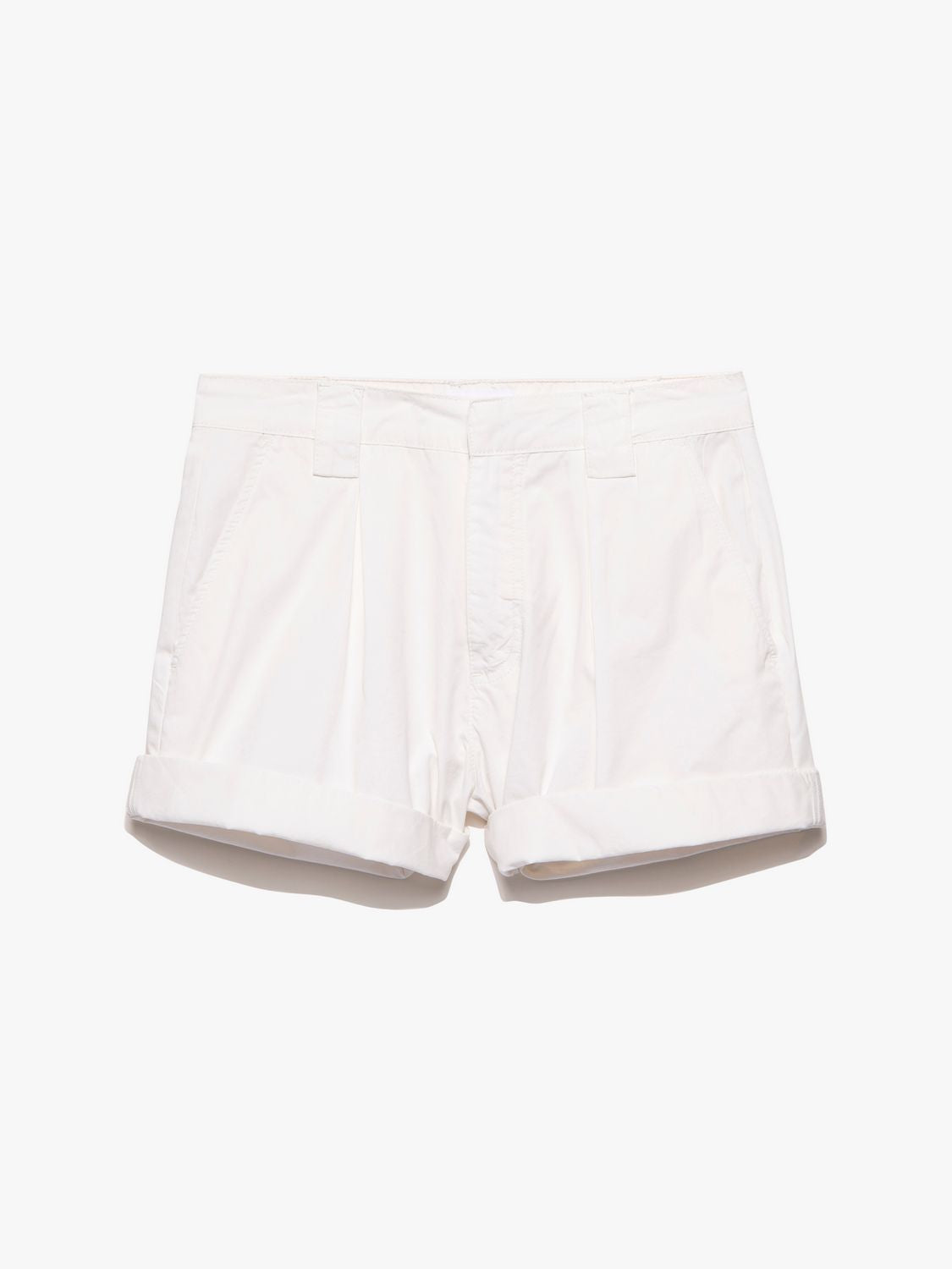 Short Fluid Twill Rolled - Off White