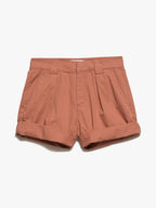 Short Fluid Twill Rolled - Terracotta