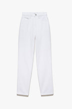 Pantalon Le High N Tight Straight - Rumpled Blanc