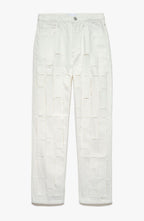 Pantalon Frame Atelier Le High N Tight Straight Cut Out - Ecru