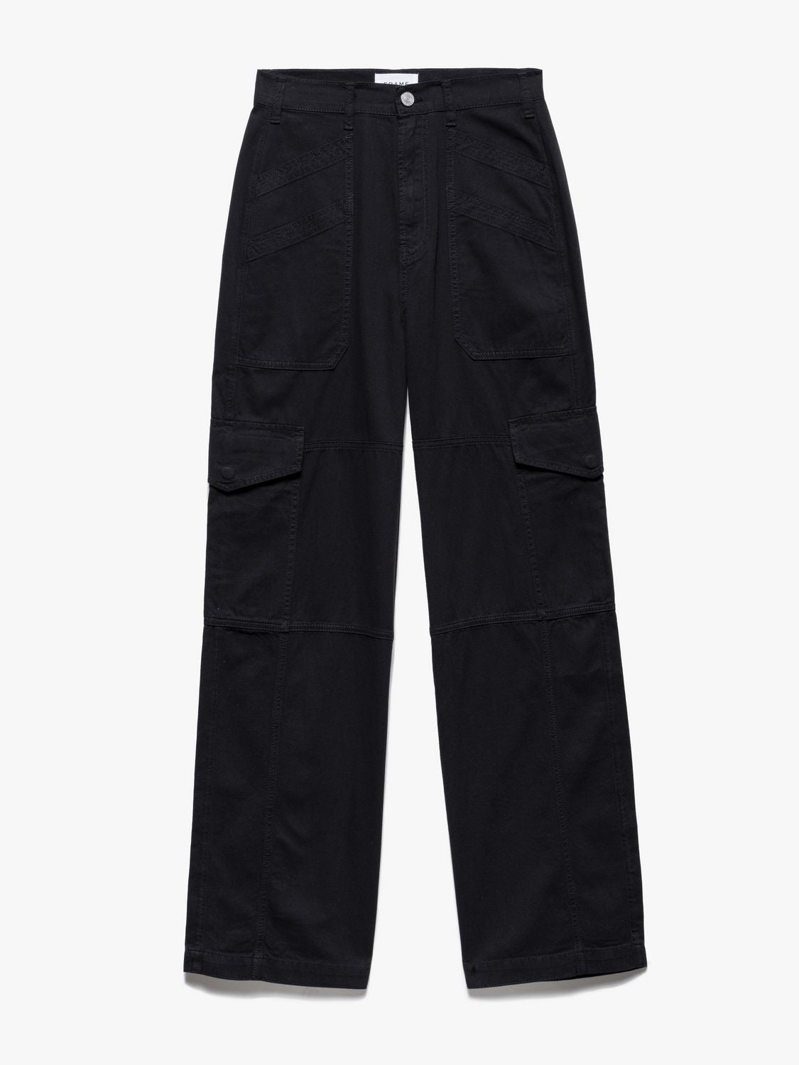 Pantalon High Rise Baggy Utility - Noir