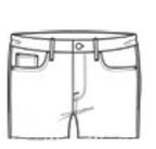 Pantalon Le Cutoff - Azure