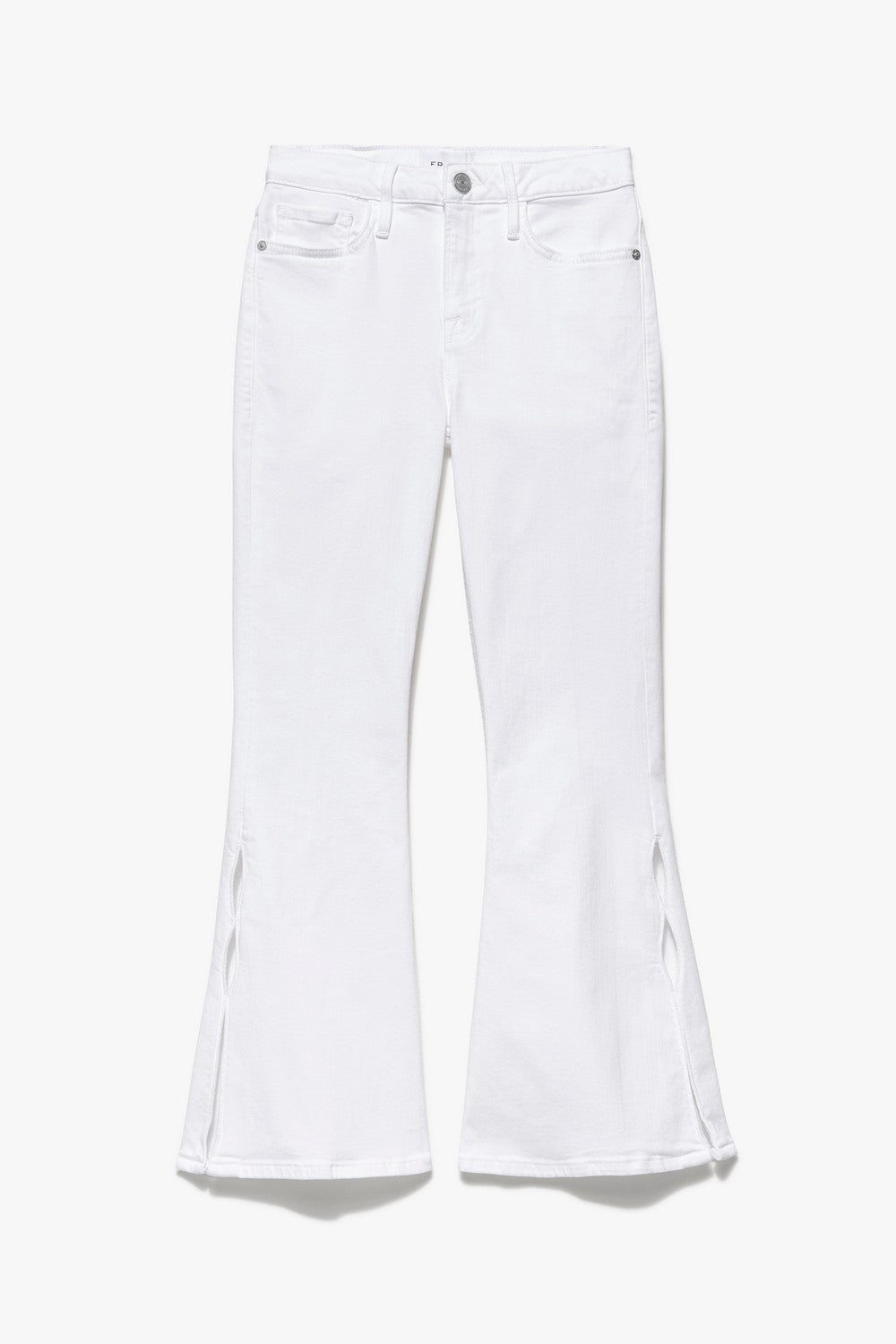 Pantalon Le Crop Flare Mini Slits - Blanc