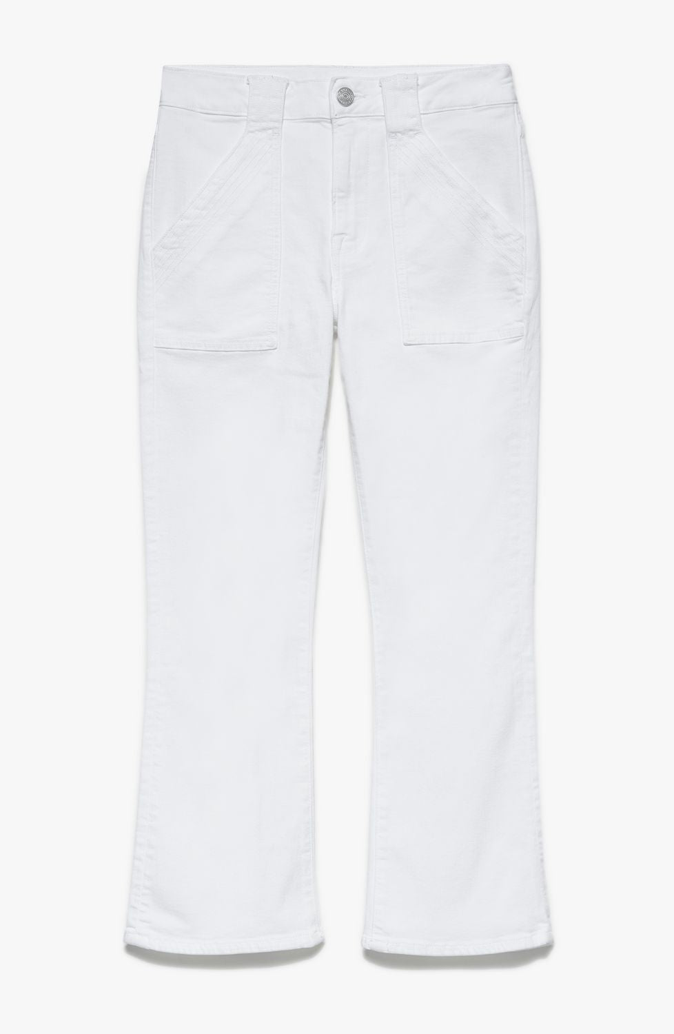 Pantalon Le Crop Mini Boot Trapunto St - Blanc
