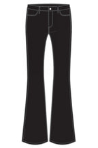 Pantalon Le High Flare - Noir Coated