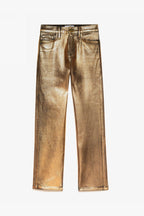 Pantalon Le High Straight - Gold Chrome