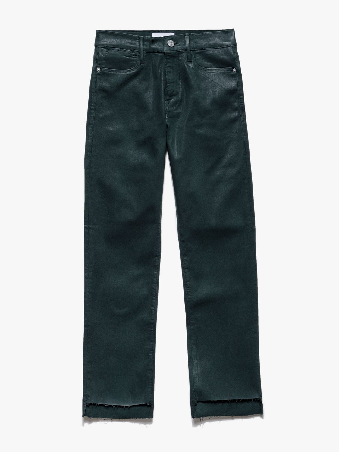 Pantalon Le High Straight Raw Stagger Coated - Pine