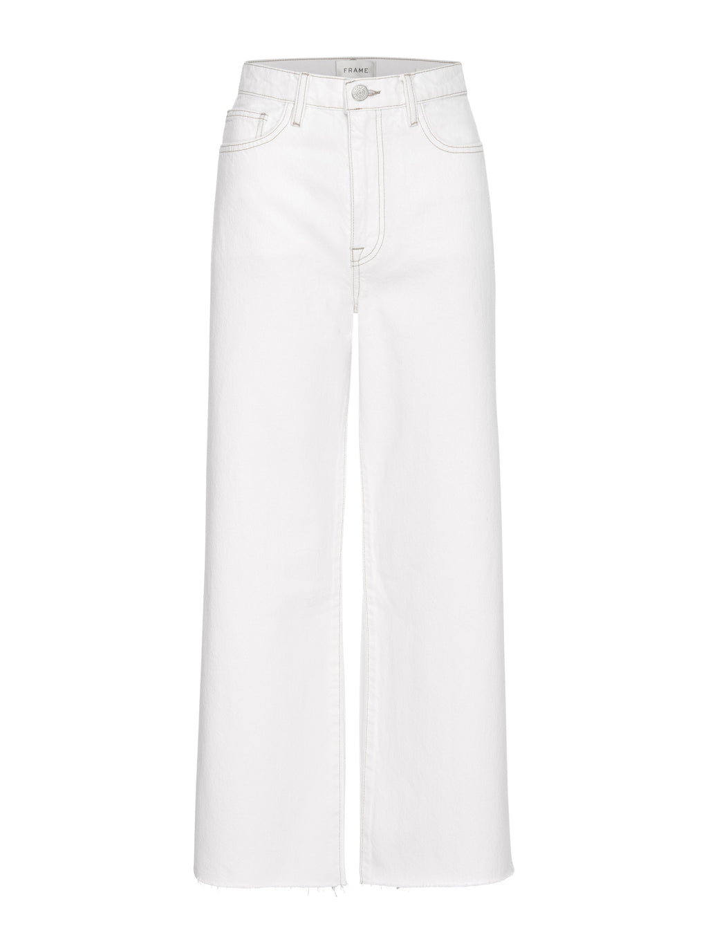Pantalon Le Jane Wide Crop Raw Fray - Au Natural Clean