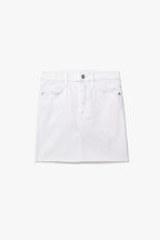 Jupe Le One Mini Raw After - Blanc