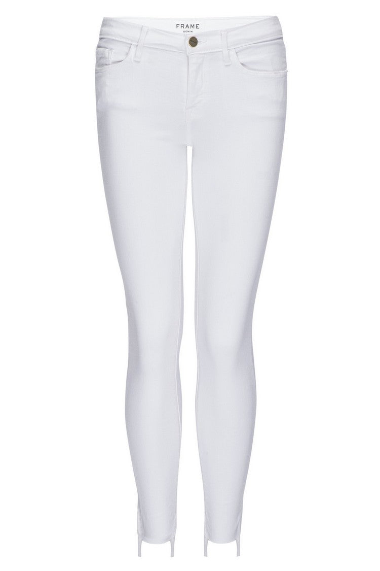 Jean Le Skinny De Jeanne Raw Stagger - Blanc