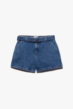 Short Le Trouser Belted - Meadow