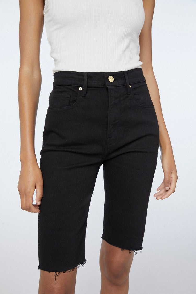 Pantalon Le Vintage Bermuda Raw Edge - Film Noir