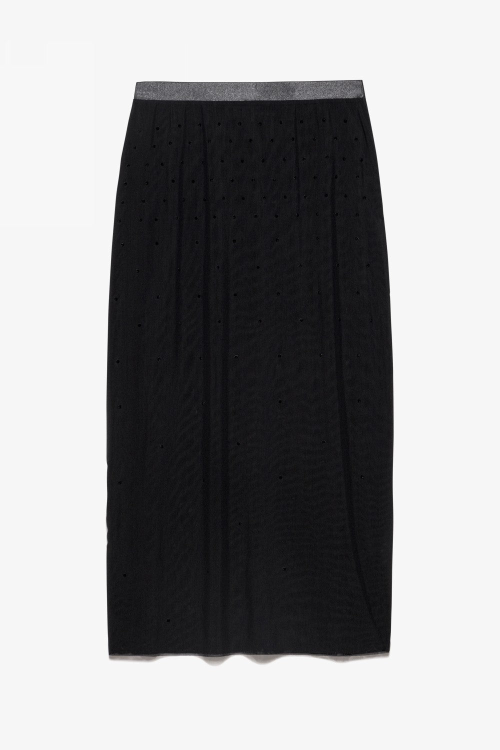 Jupe Rhinestone Pencil - Noir