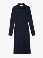 Robe Hook & Eye Knit - Navy