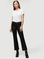 Pantalon Le Crop Mini Boot - Washed Black