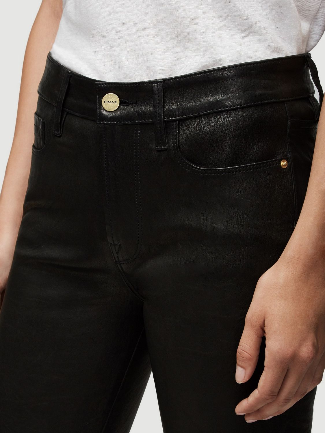 Pantalon Le Crop Mini Boot - Washed Black