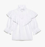Top Ruffle Flounce - Blanc