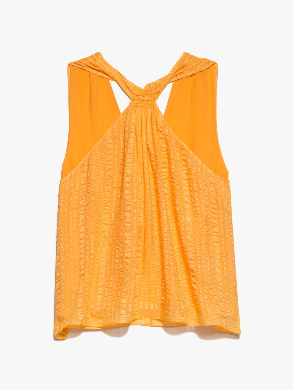 Top Draped Halter - Kumquat