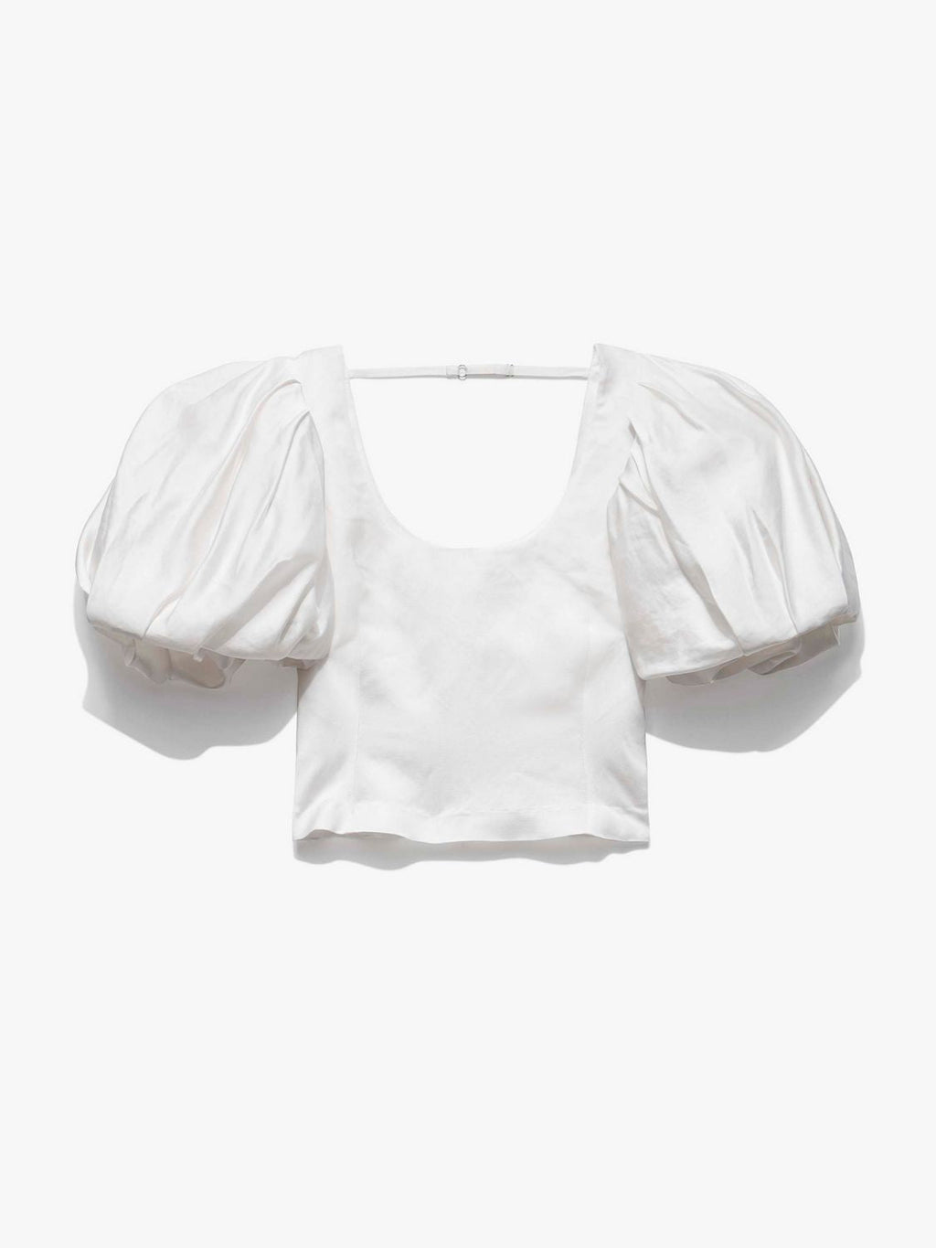Top Puff Sleeve Uneck - Off White