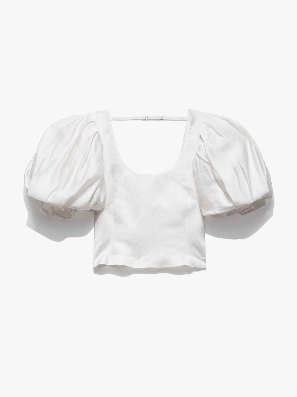 Top Puff Sleeve Uneck - Off White