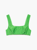 Top Linear Lace Bra - Bright Peridot