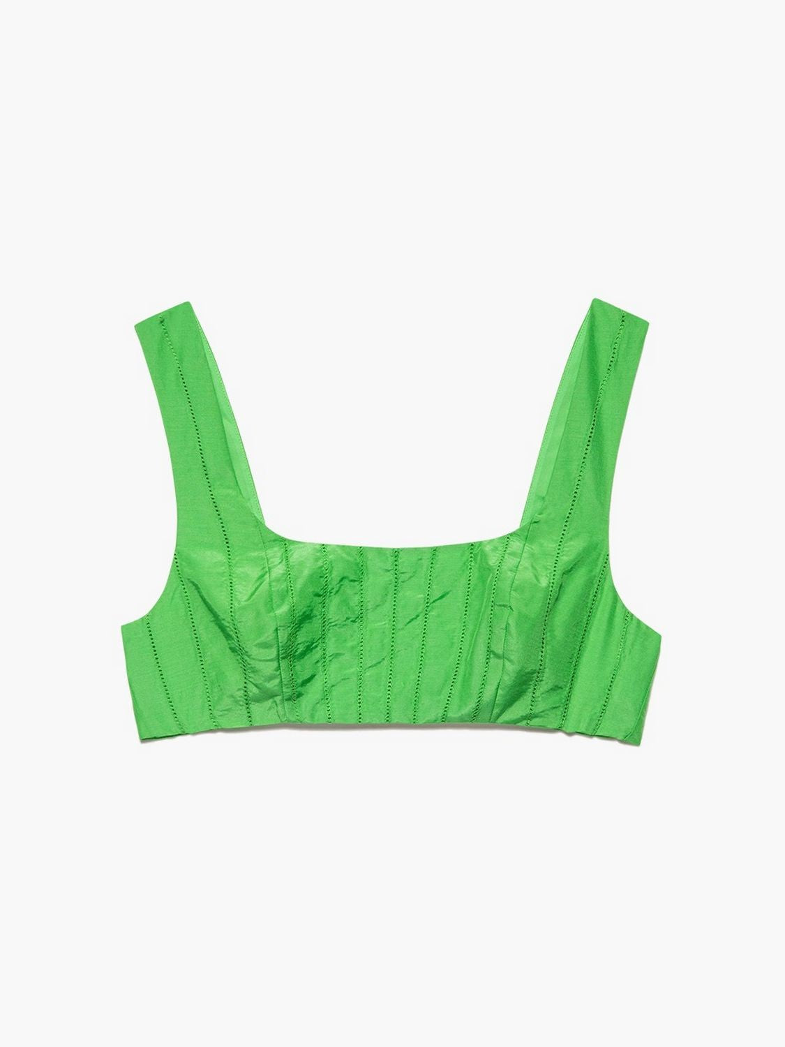 Top Linear Lace Bra - Bright Peridot