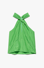 Top Twist Neck Halter - Bright Peridot
