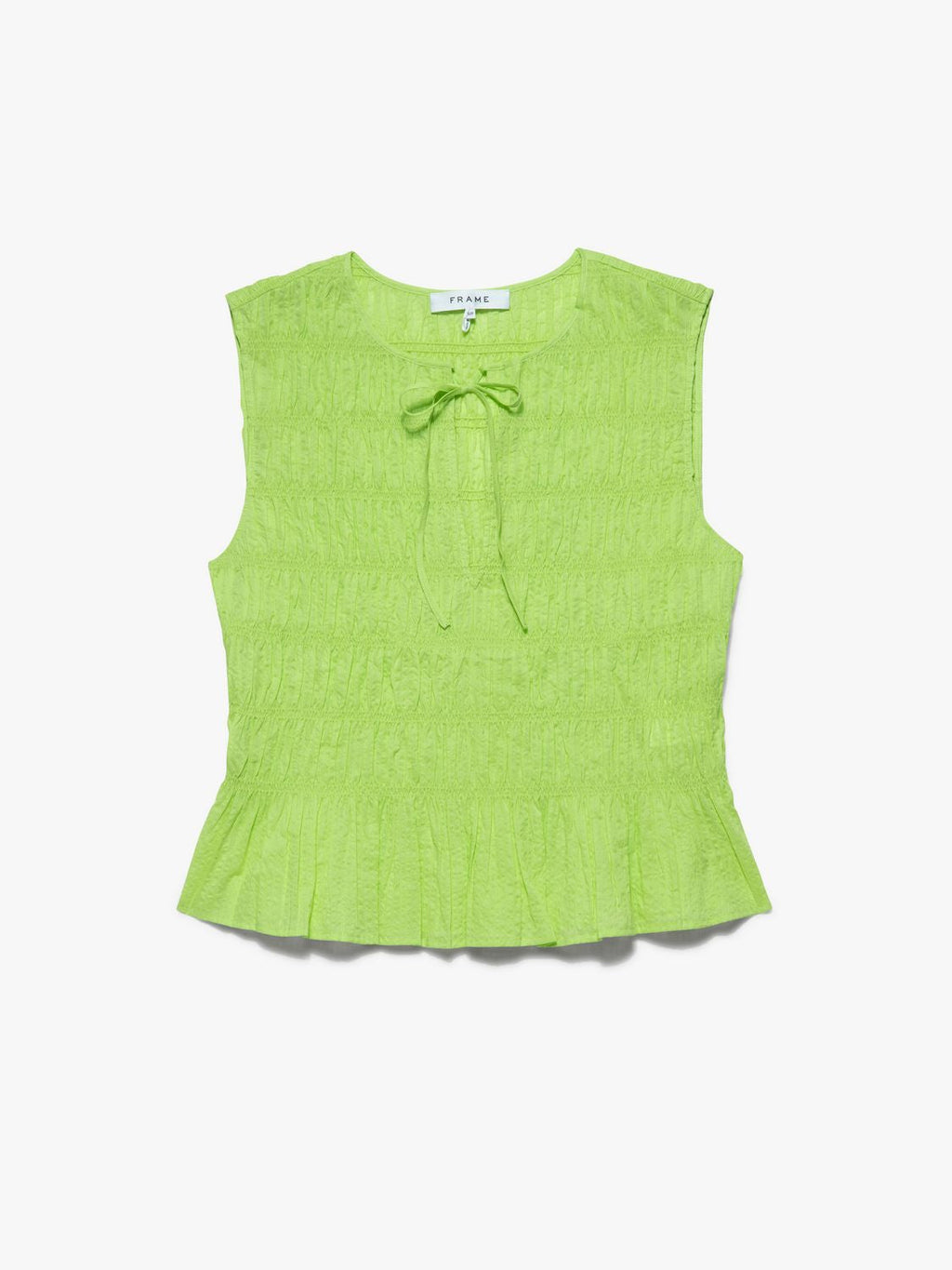 Top Sl Shirred - Bright Lime