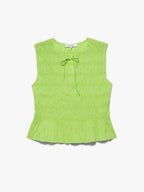 Top Sl Shirred - Bright Lime