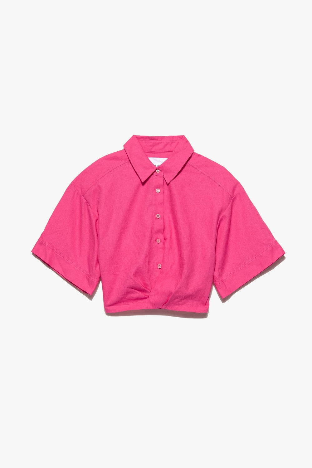 Chemise Cropped Twist Front - Flamingo