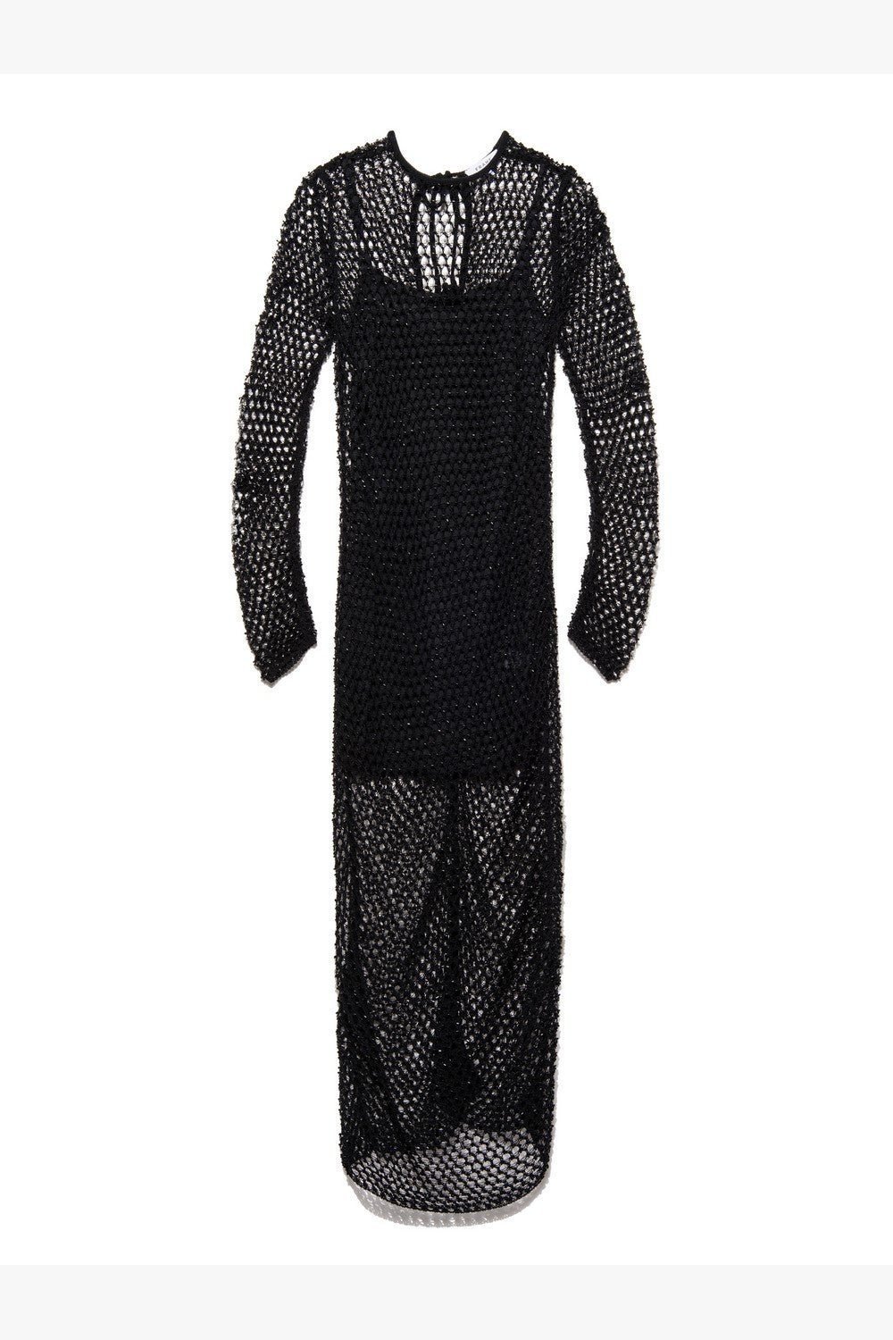 Robe Beaded Crochet - Noir