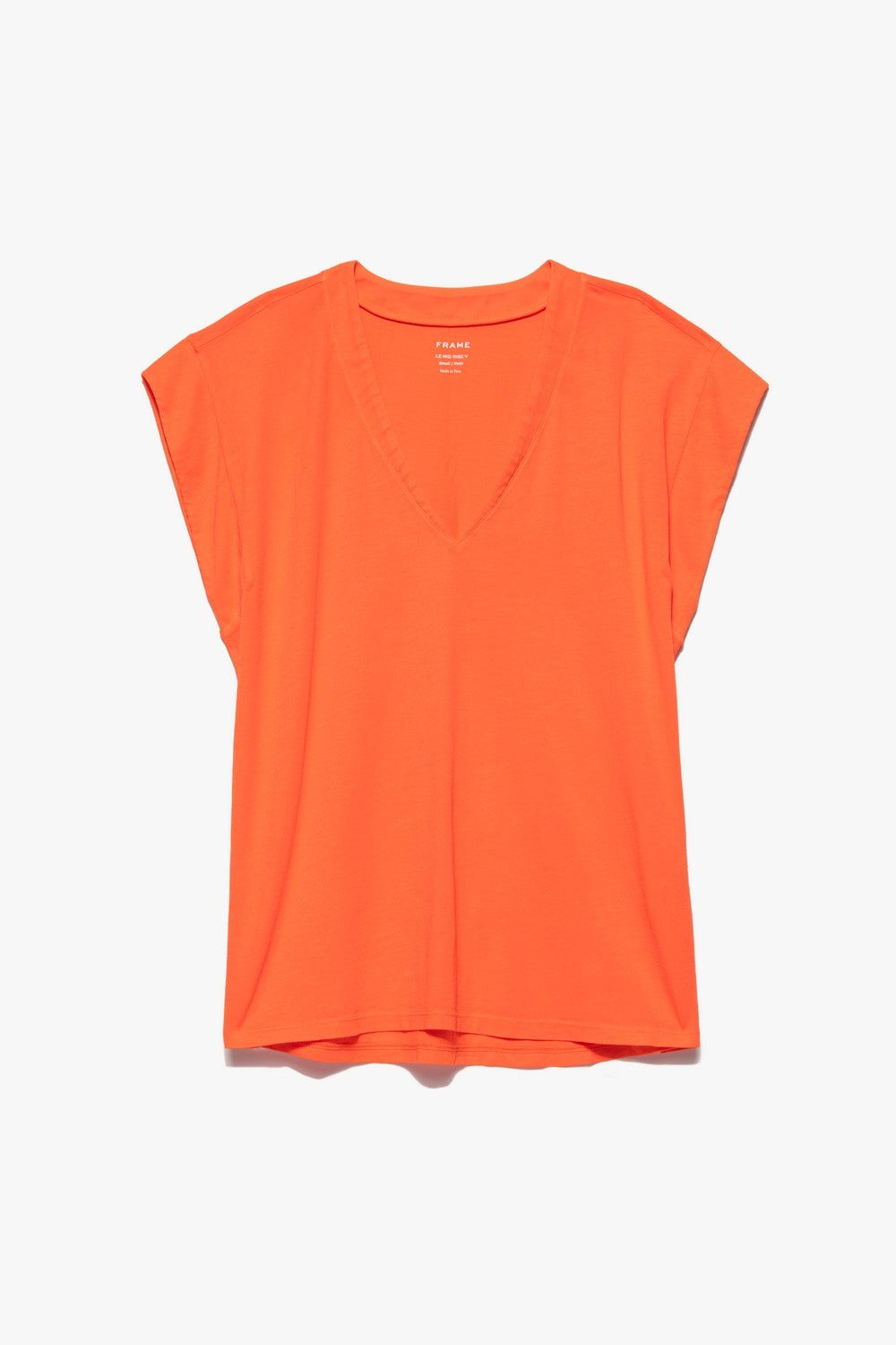 Top Le Mid Rise V - Bright Tangerine