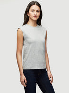 T-Shirt Le Mid Rise Muscle - Gris Heather