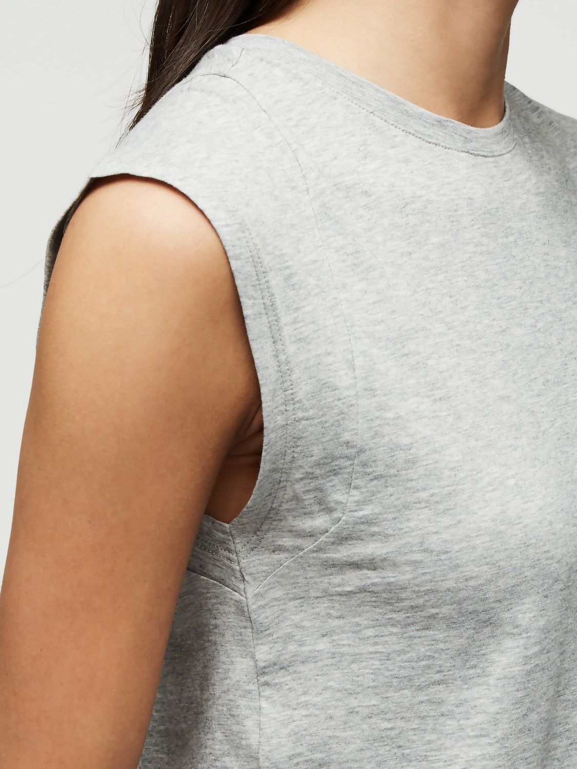 T-Shirt Le Mid Rise Muscle - Gris Heather