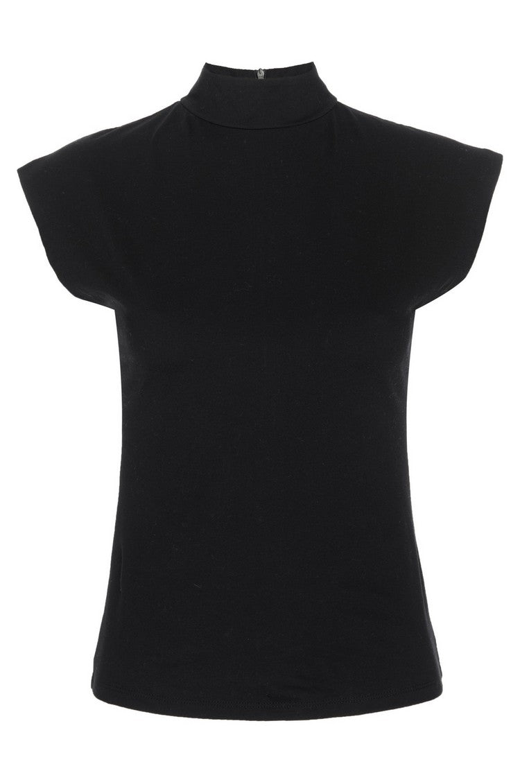 T-Shirt Mockneck - Noir
