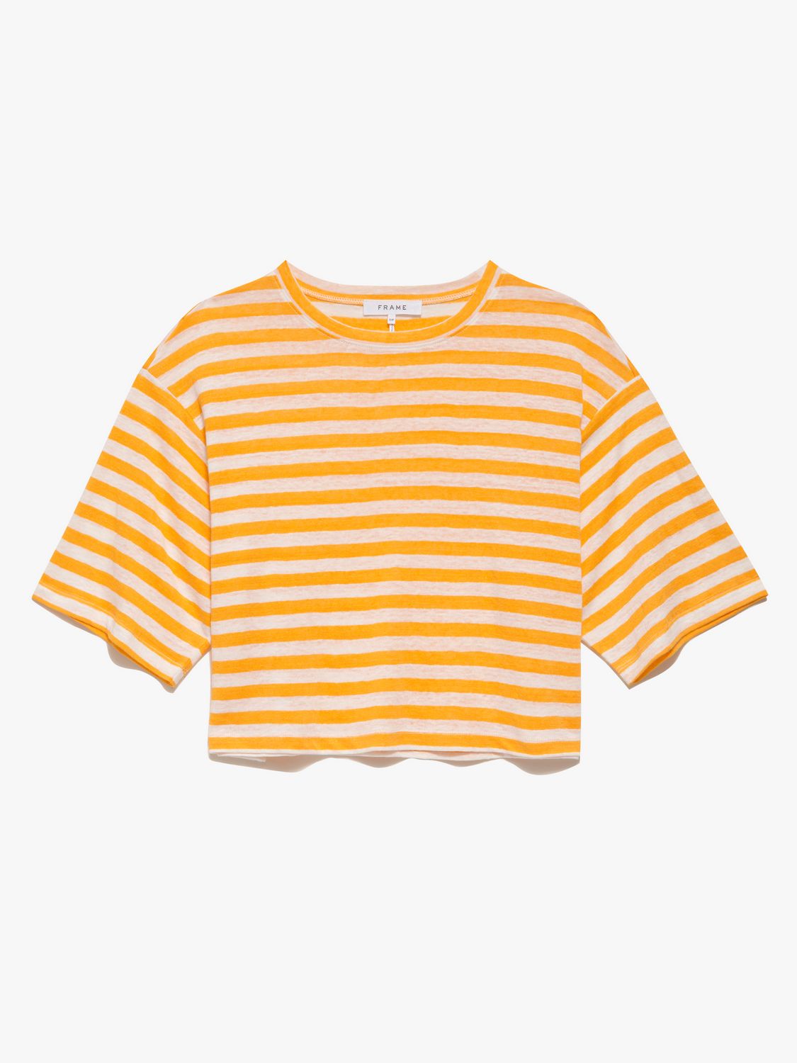 T-Shirt Boxy Crop - Kumquat Multi