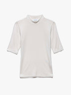T-Shirt Rib Mockneck - Off White