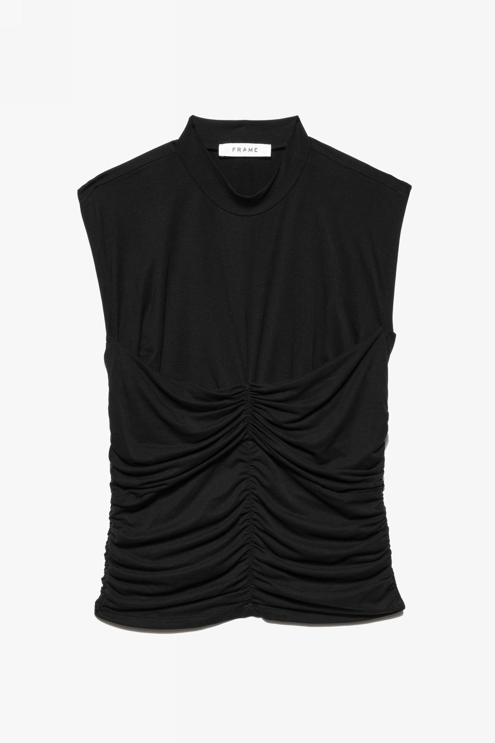 Top Shirred Bra Detail - Noir