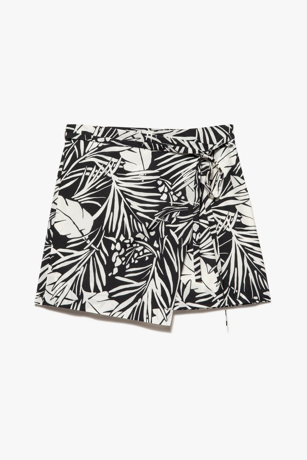 Jupe Wrap Mini - Noir Multi