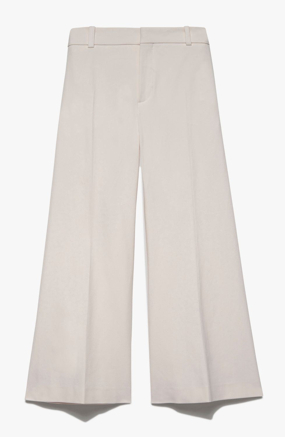 Pantalon Le Crop Palazzo - Bone