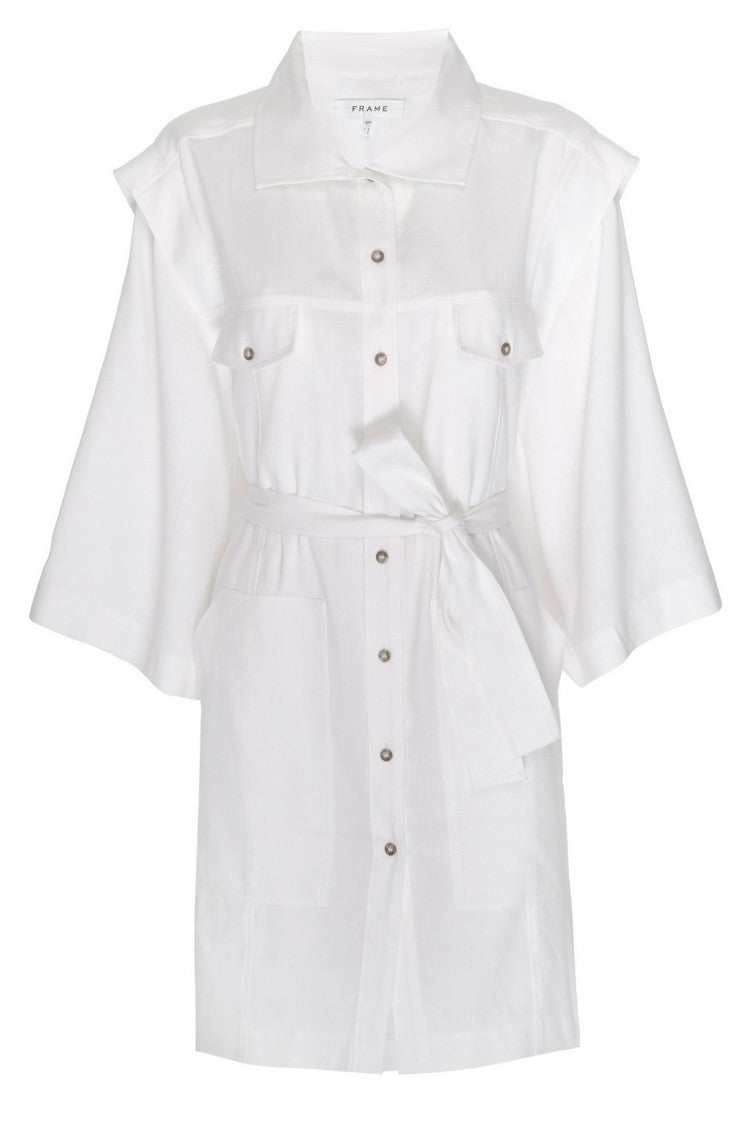 Robe Oversized Utility - Blanc