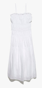 Robe Smocked Midi - Blanc