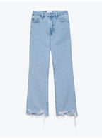 Pantalon Le Super High Crop Mini Boot Raw After - Whistle Chew