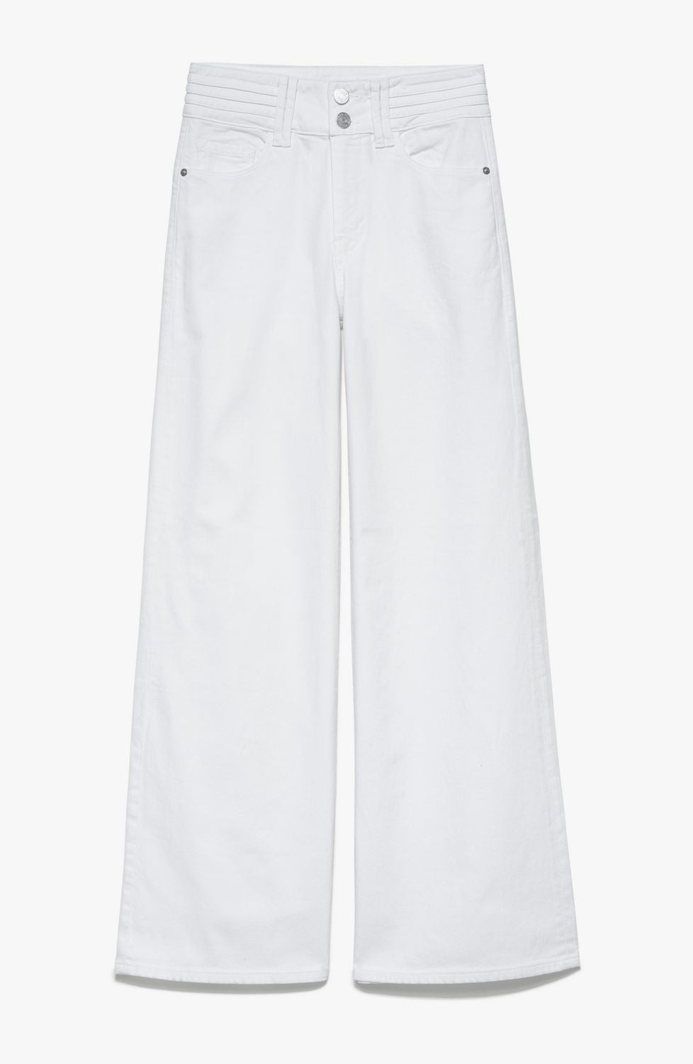 Pantalon Triple Binding Wide Leg - Blanc