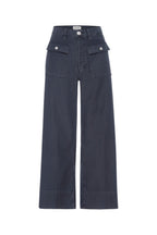 Pantalon The 70S Patch Pocket Crop Straight - Washed Navy
