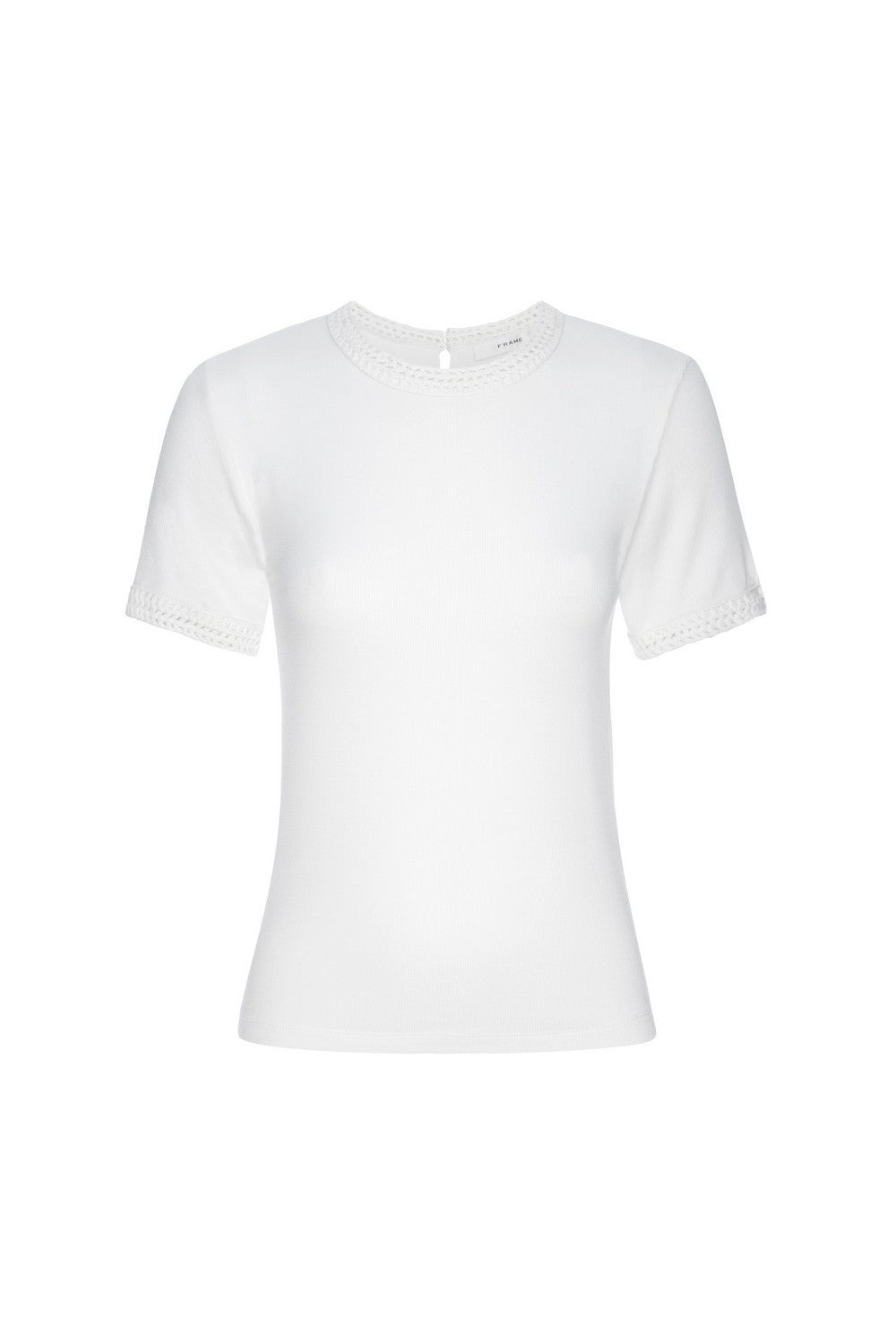 T-Shirt Crochet Trim - White