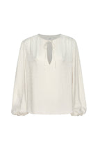 Blouse Cinched Sleeve Popover - Cream