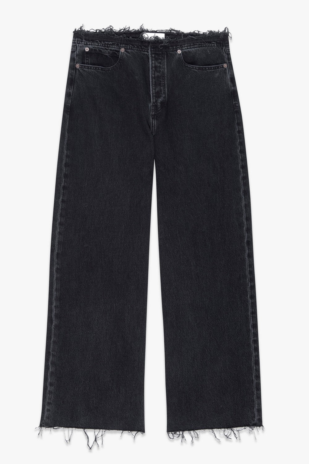 Pantalon Le Low Baggy Wide Leg Cut Off - Inkwell