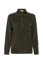 Chemise Raw Edge Double Pocket - Rich Military