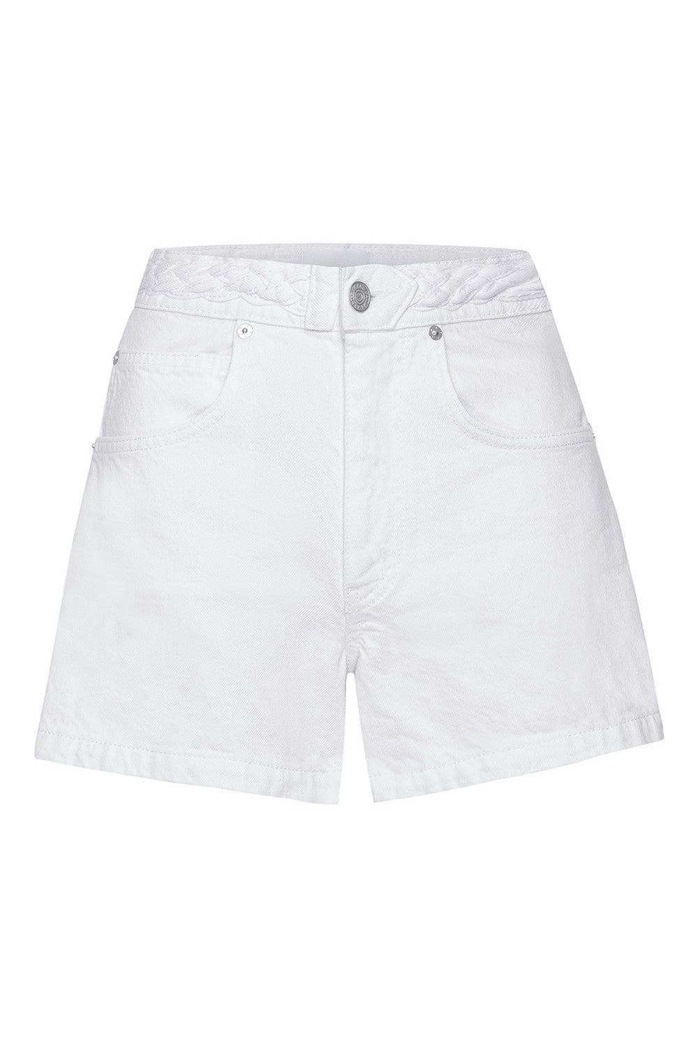 Short Braided Waistband - White